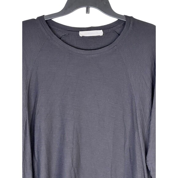 Composition Women's Oversized Loose Fit Round Neck Black S/STop Size Small - Picture 4 of 6